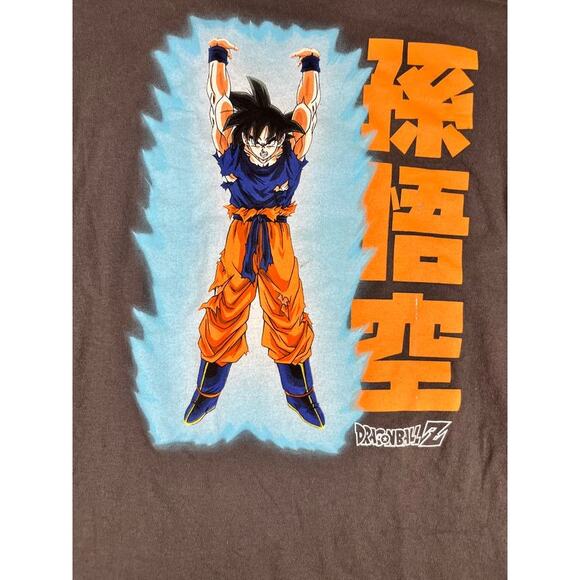 Dragon Ball Z Goku T-Shirt Men's M Brown Anime Graphic Tee Toei Animation - Picture 4 of 9